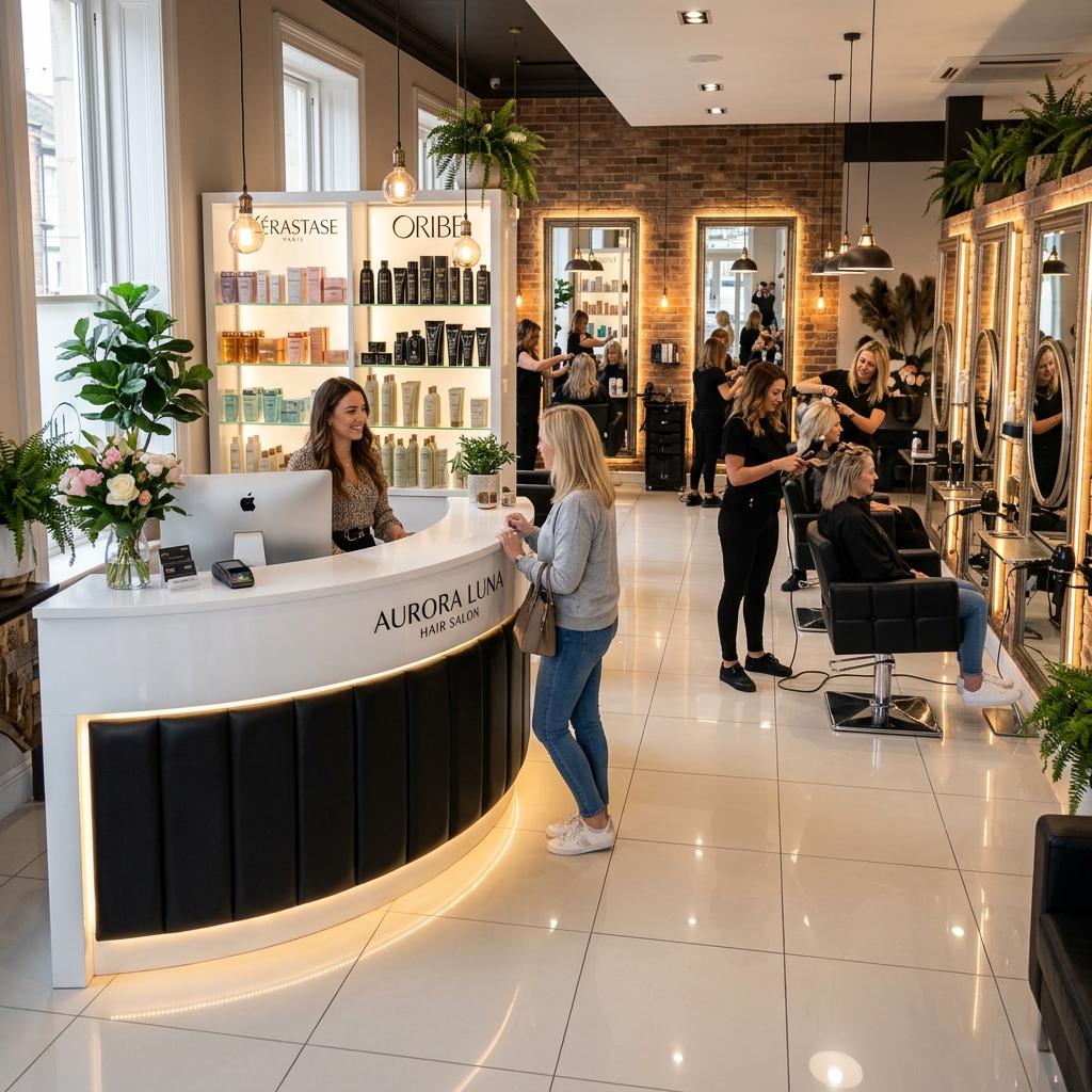 Stilvolles Ambiente - Premiere der Haare